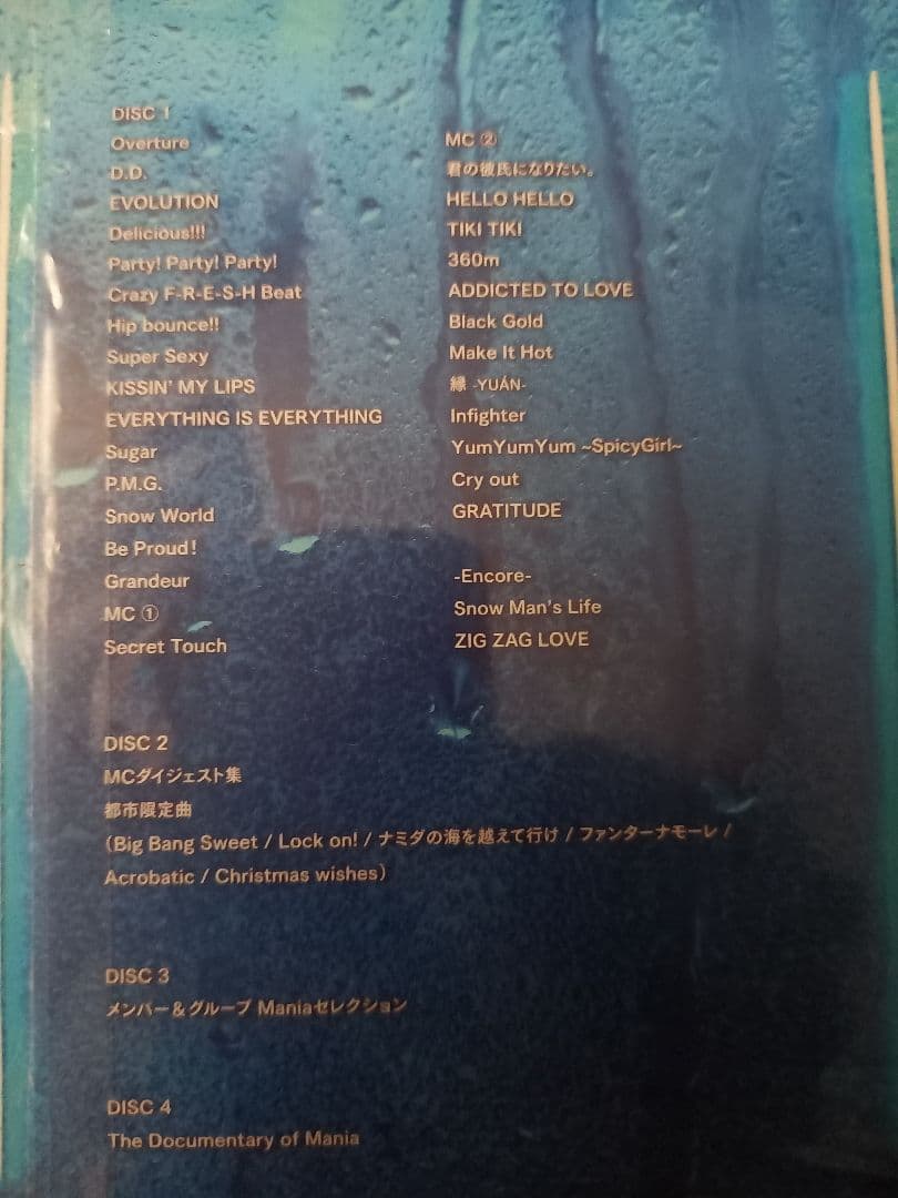 ミュージック Man LIVETOUR2021Mania