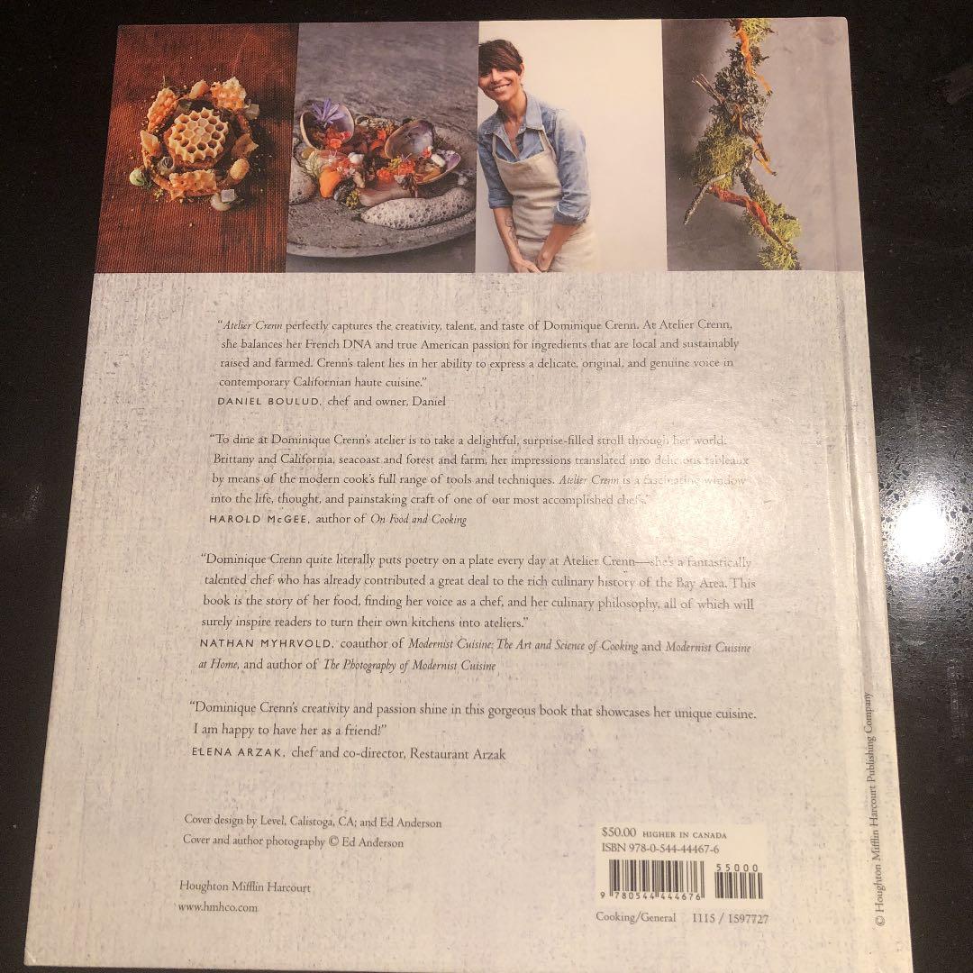 Atelier Crenn morphosis of Taste 料理本