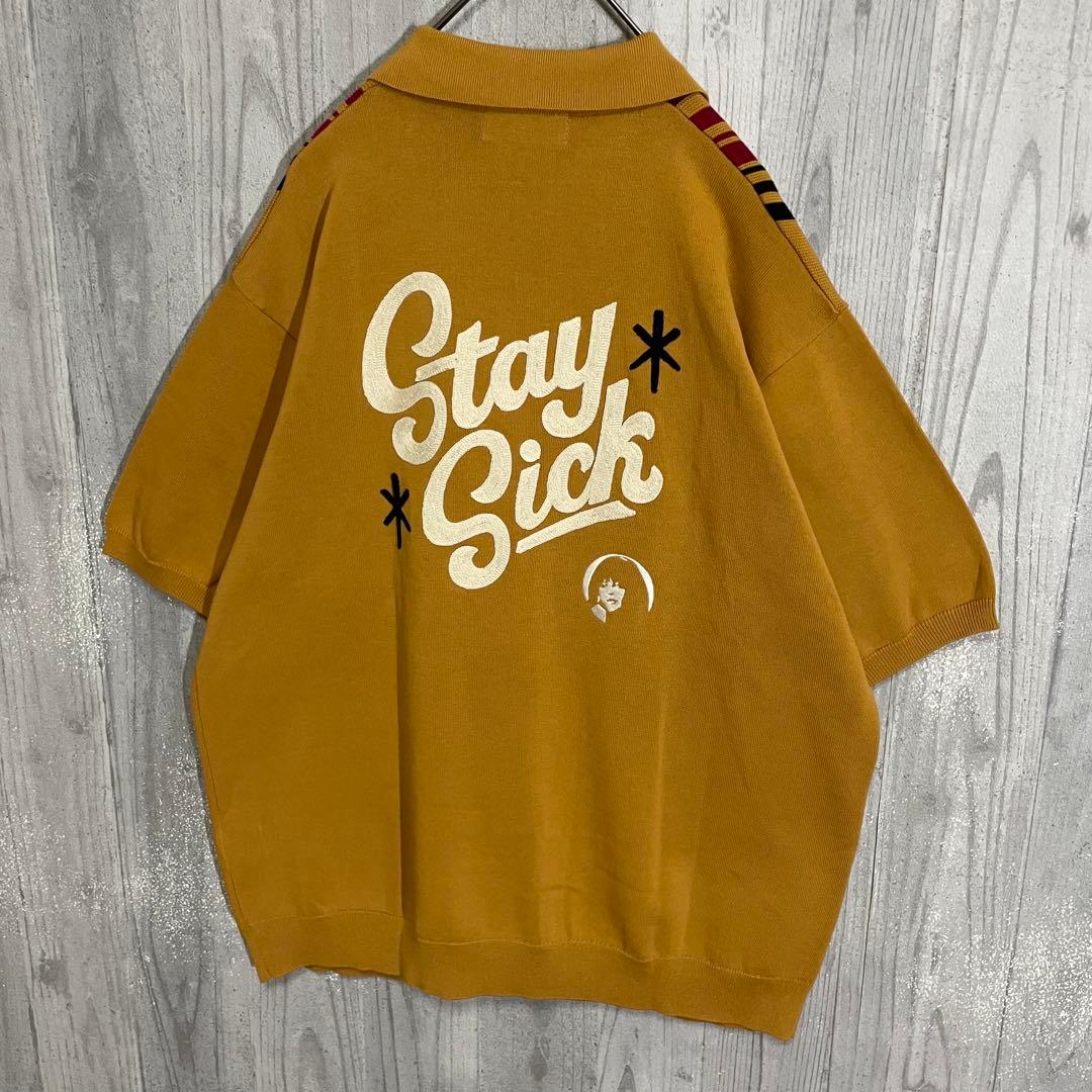 【最高カラー】ヒステリックグラマー　刺繍サークルガールロゴ　ニットポロ　XL