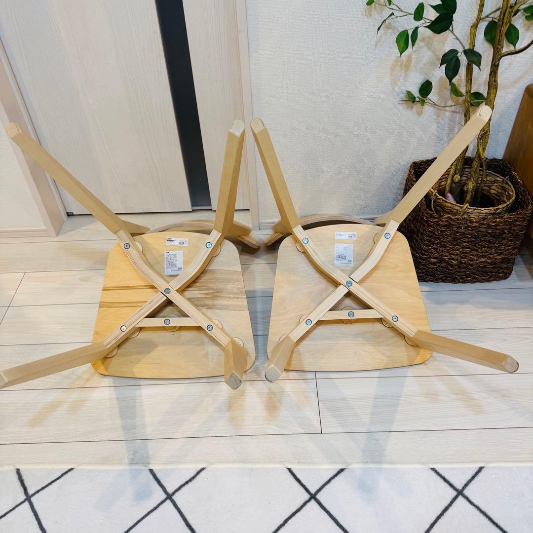 [IKEA]イケア　LISABO リーサボー チェア アッシュ2脚セット ②