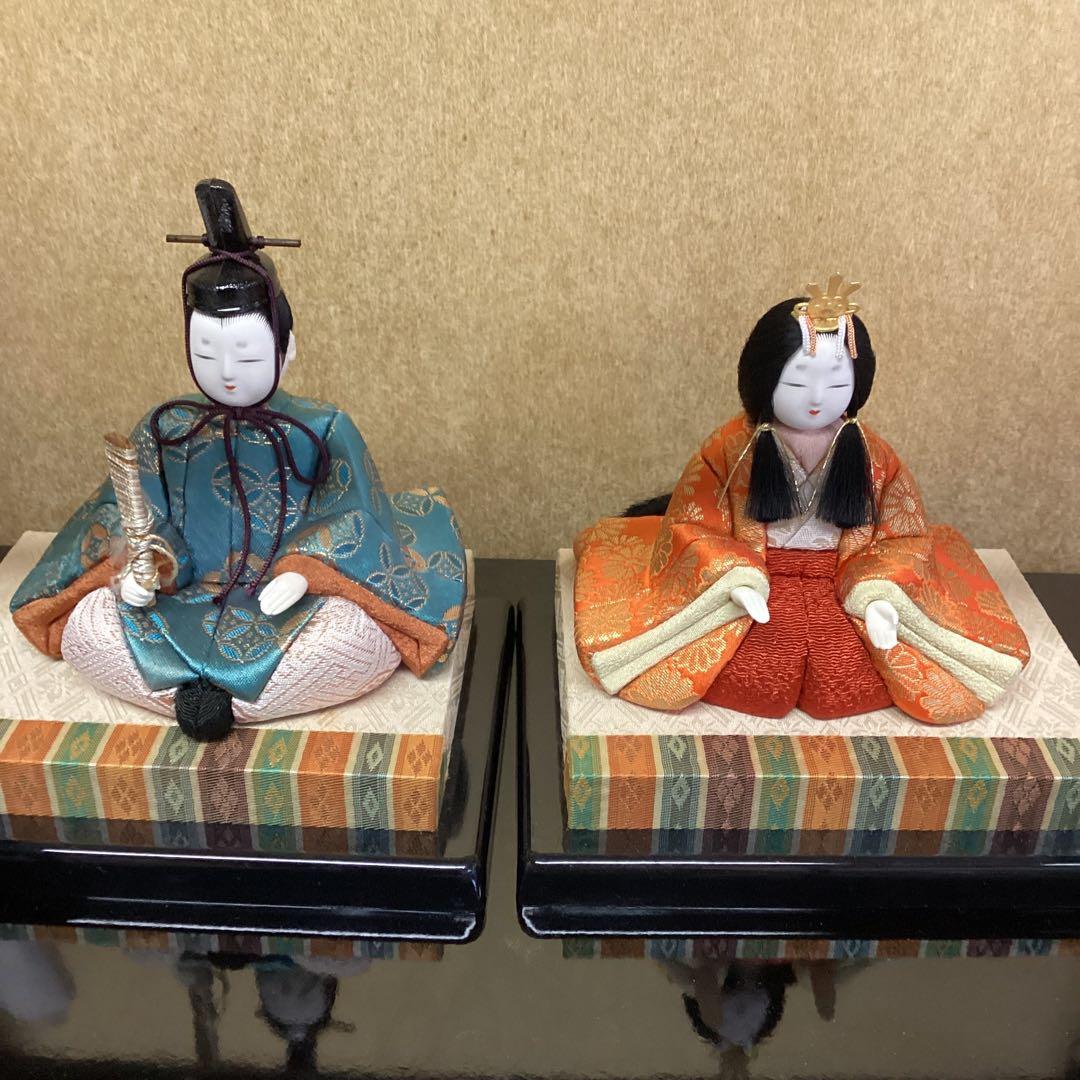 ひな人形　平安雛　一秀作　江戸木目込人形　ひな祭り　日本人形　ケース入り（G58