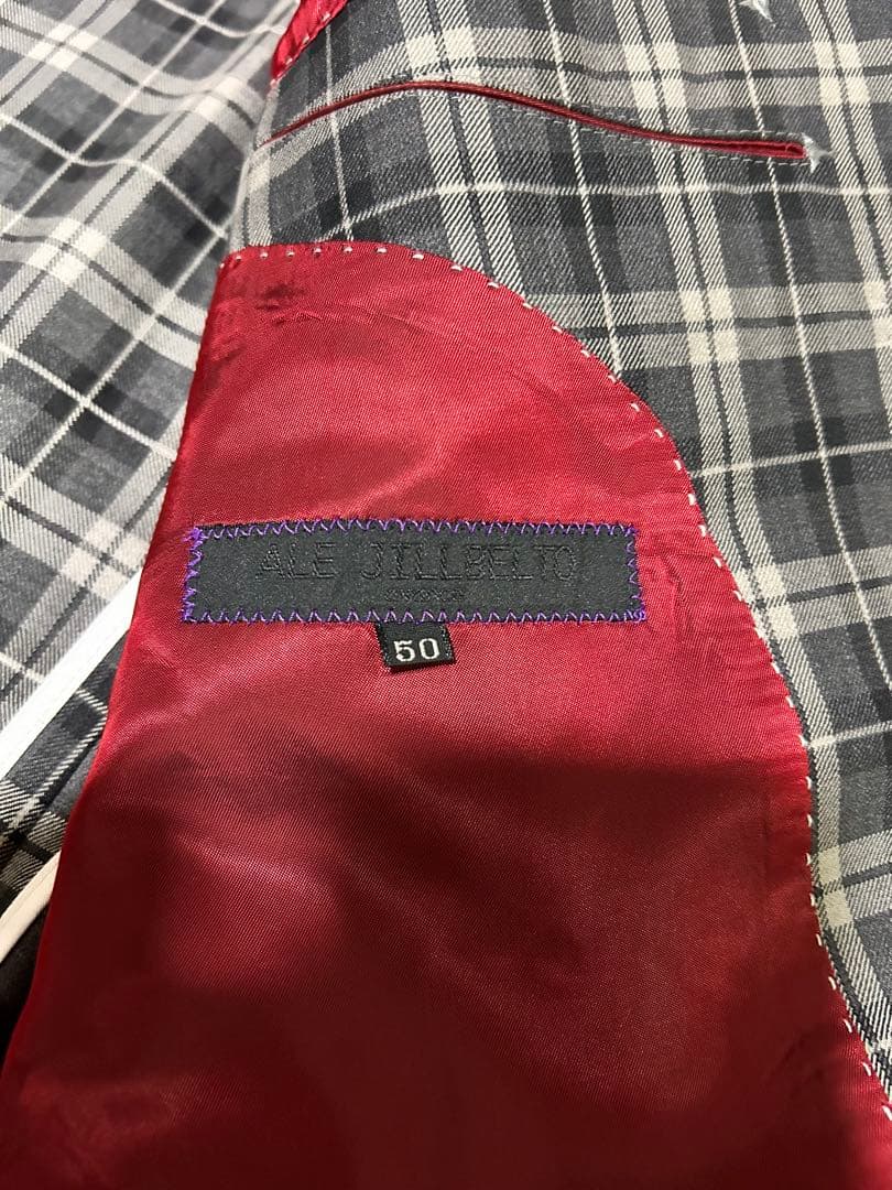 未使用　アルジルベルト　サキソニーフランネルウール　スーツ　50