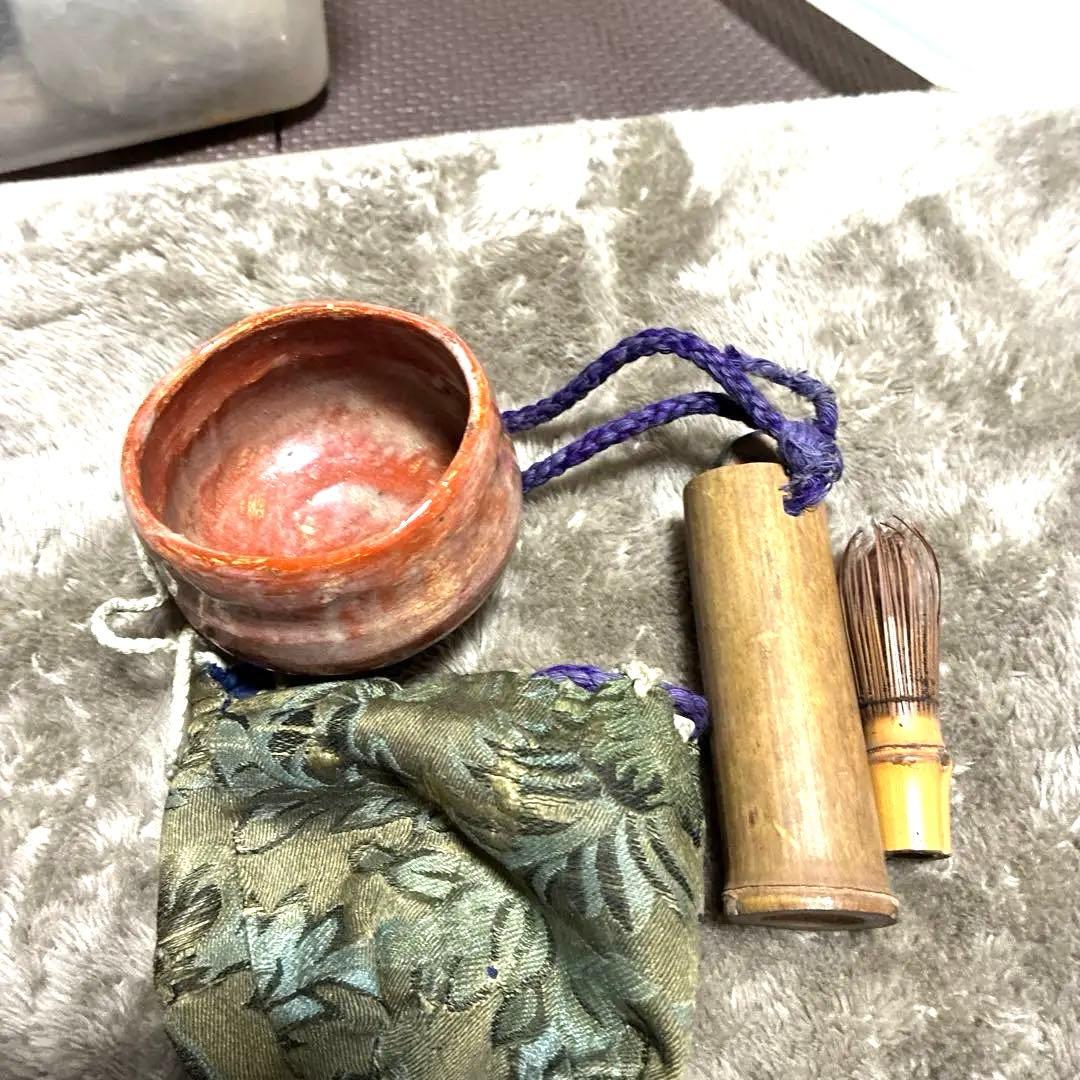 楽十代旦入 赤 古美 茶碗「時雨 時代　旧鎌倉山