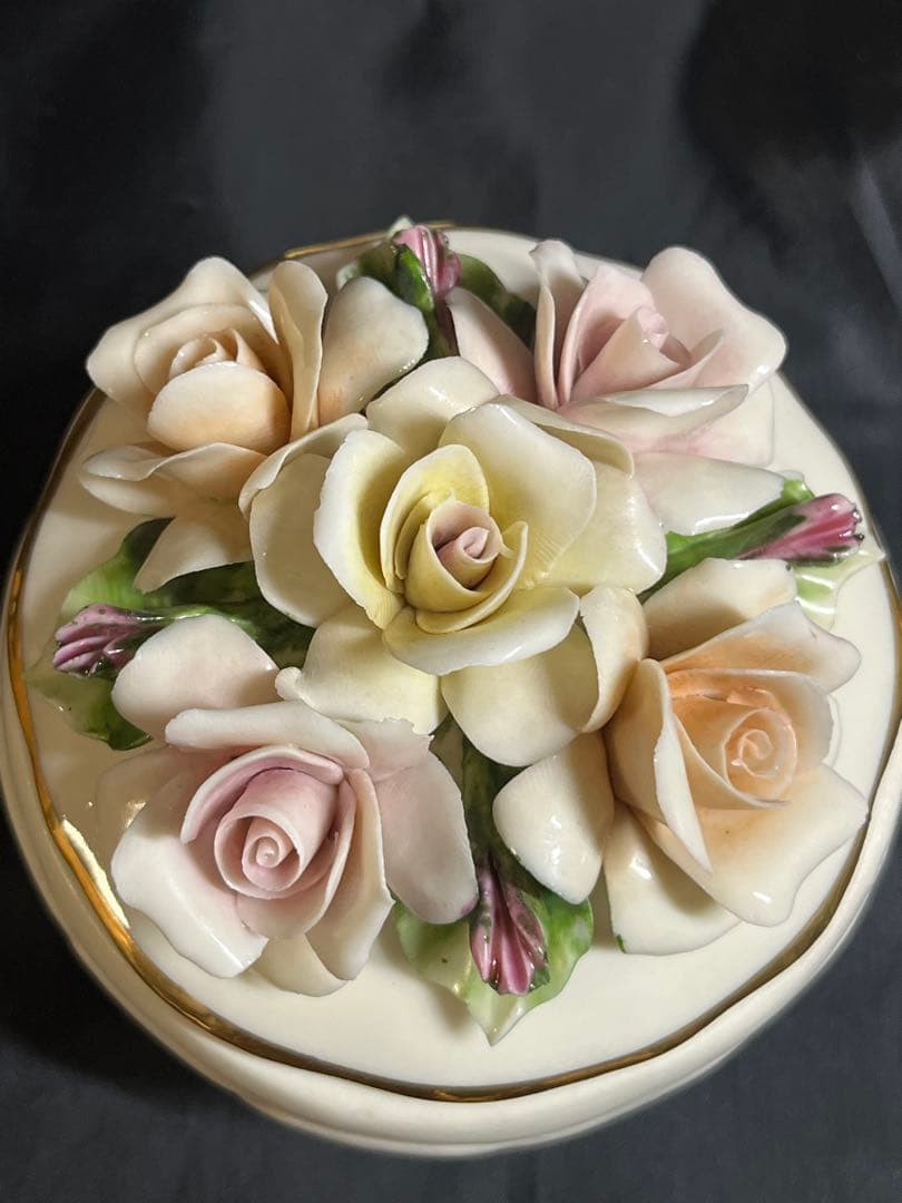 陶器 陶花 置物 小物入れ フィギュリン おまとめ　&マレリーショール