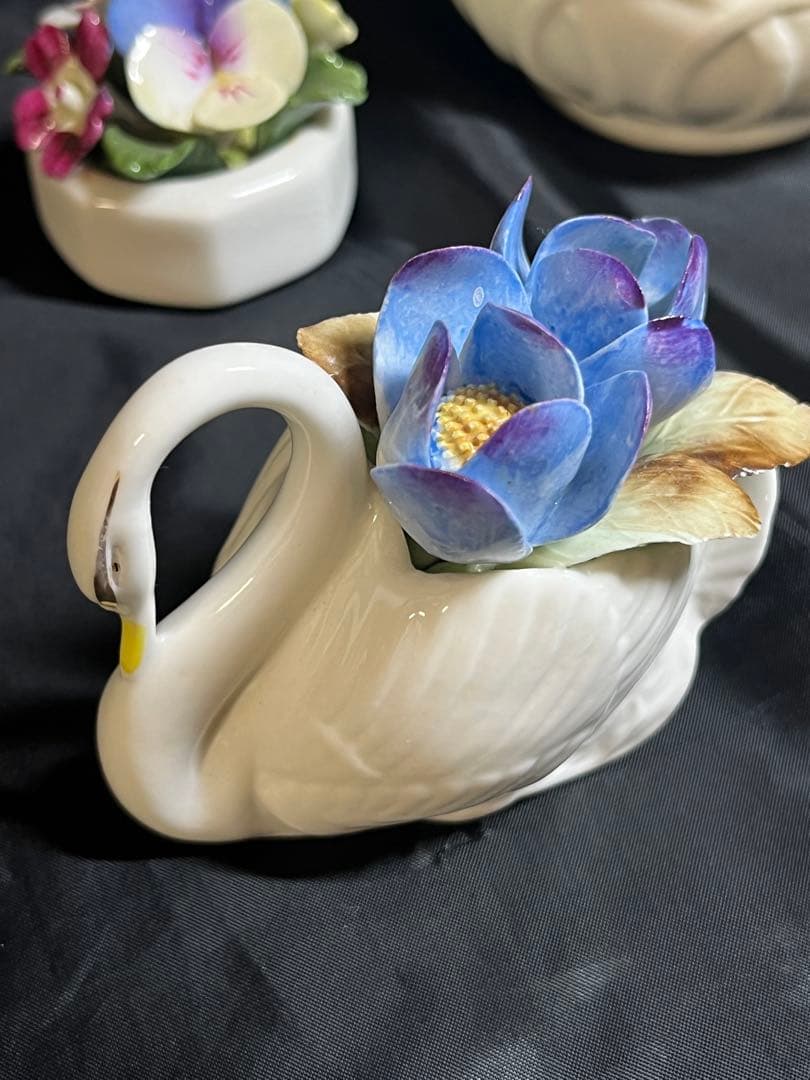陶器 陶花 置物 小物入れ フィギュリン おまとめ　&マレリーショール