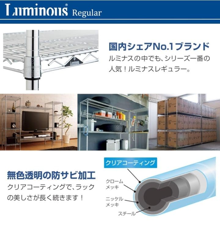 V ドウシシャ レギュラー ラック スチールラック NLH6090-3