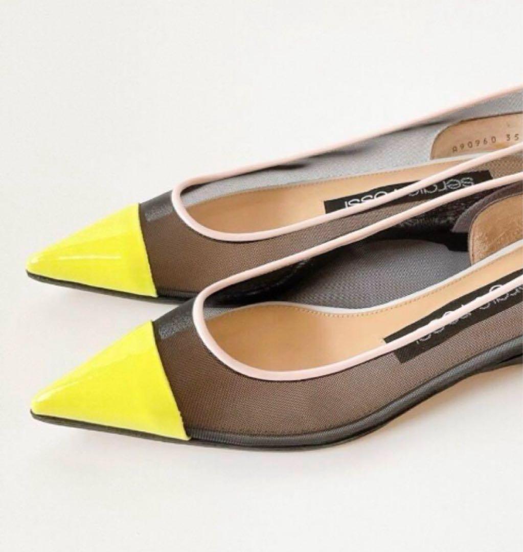 セルジオロッシ　メッシュフラットシューズ 35 22.5cm