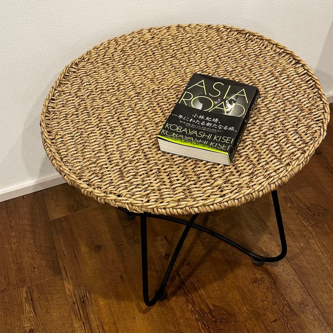 【訳あり】シンセティックラタンサイドテーブルΦ55×h47cm通常55,000円