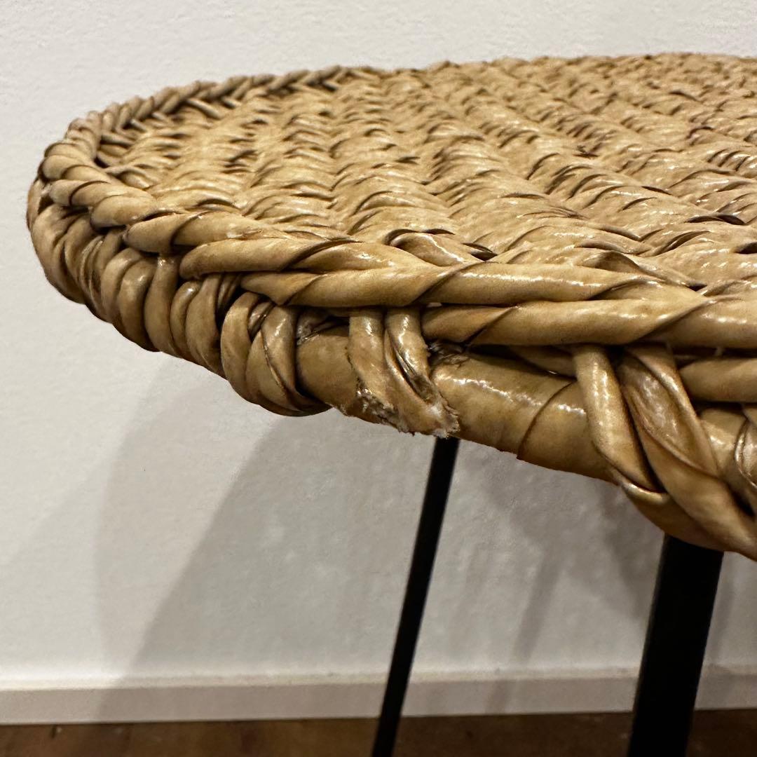 【訳あり】シンセティックラタンサイドテーブルΦ55×h47cm通常55,000円