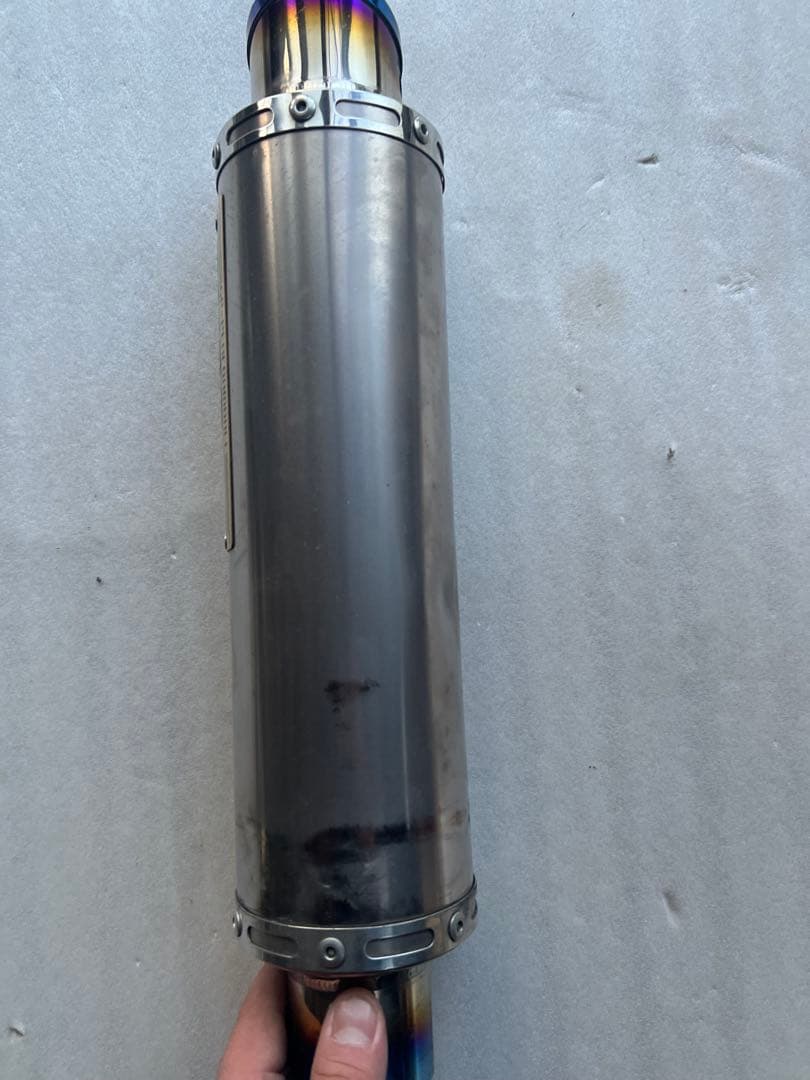 XXX OVER RACING フルチタンマフラー　サイレンサー