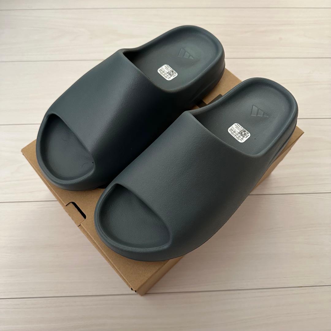 靴 yeezy slide slate marine 28.5cm