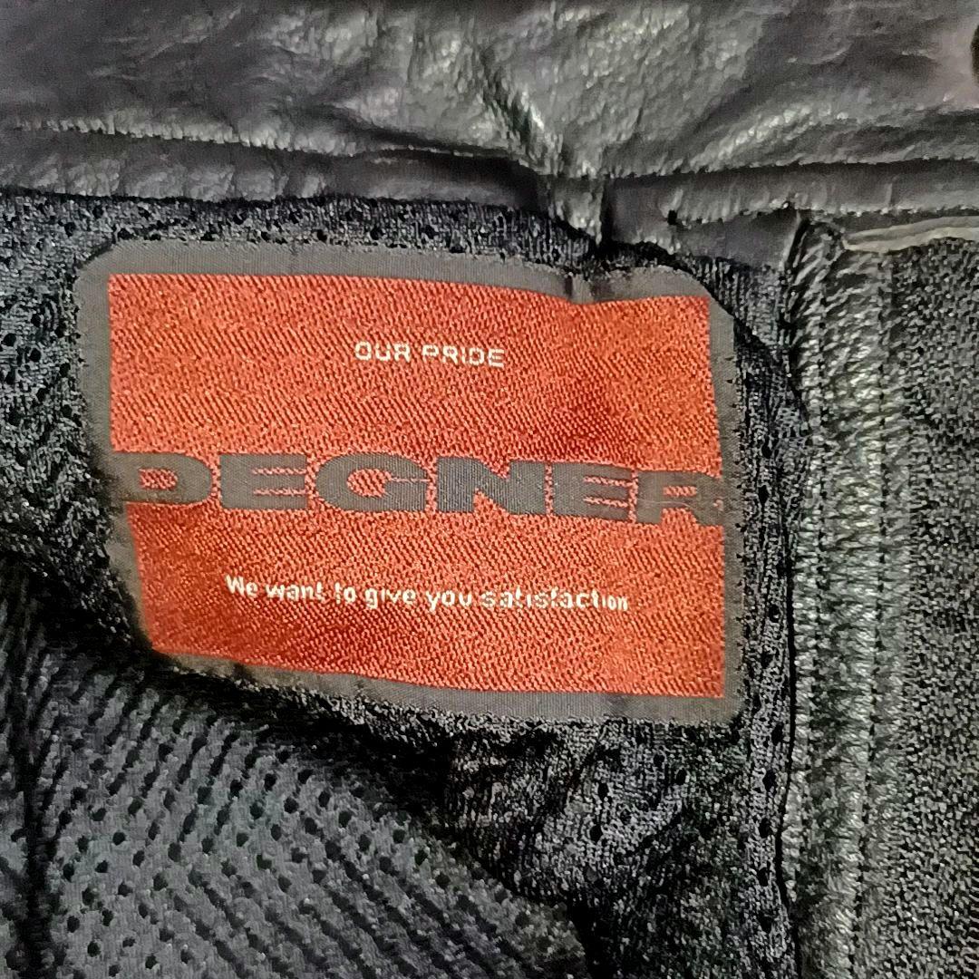 DEGNAR　デグナー　サイド　編み上げ　レースアップ　レザー パンツ　ブラック