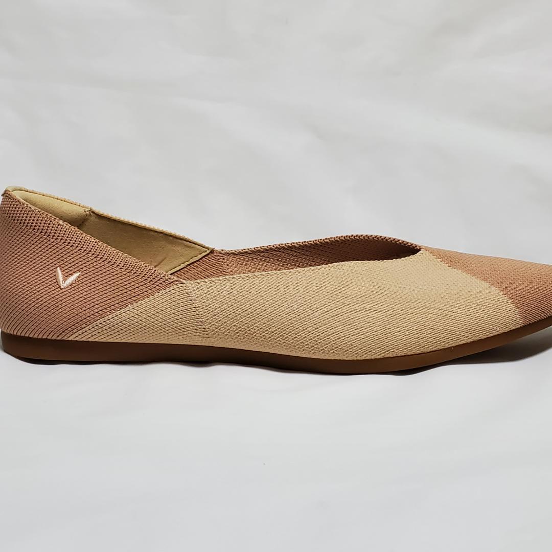 【新品未使用品】　VIVAIA　フラットシューズ　ベージュ系　バイカラー