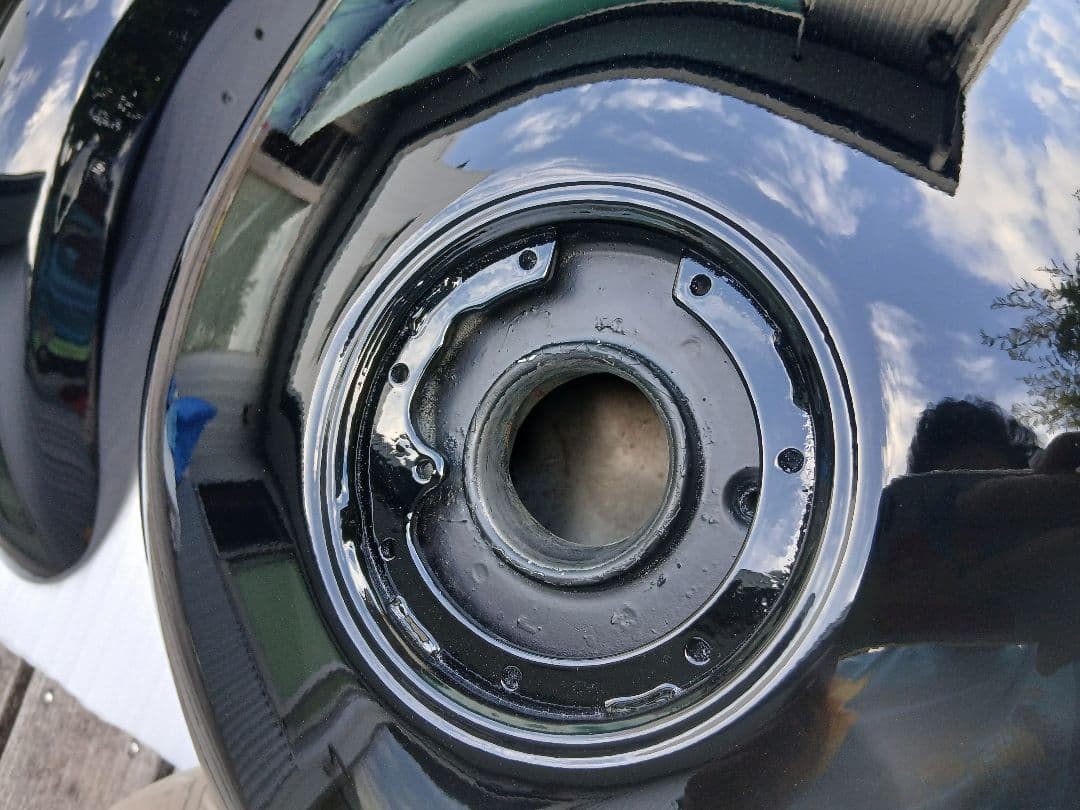 Kawasaki カワサキ ゼファー750 外装セット　ツヤ黒　※錆び取り剤付き