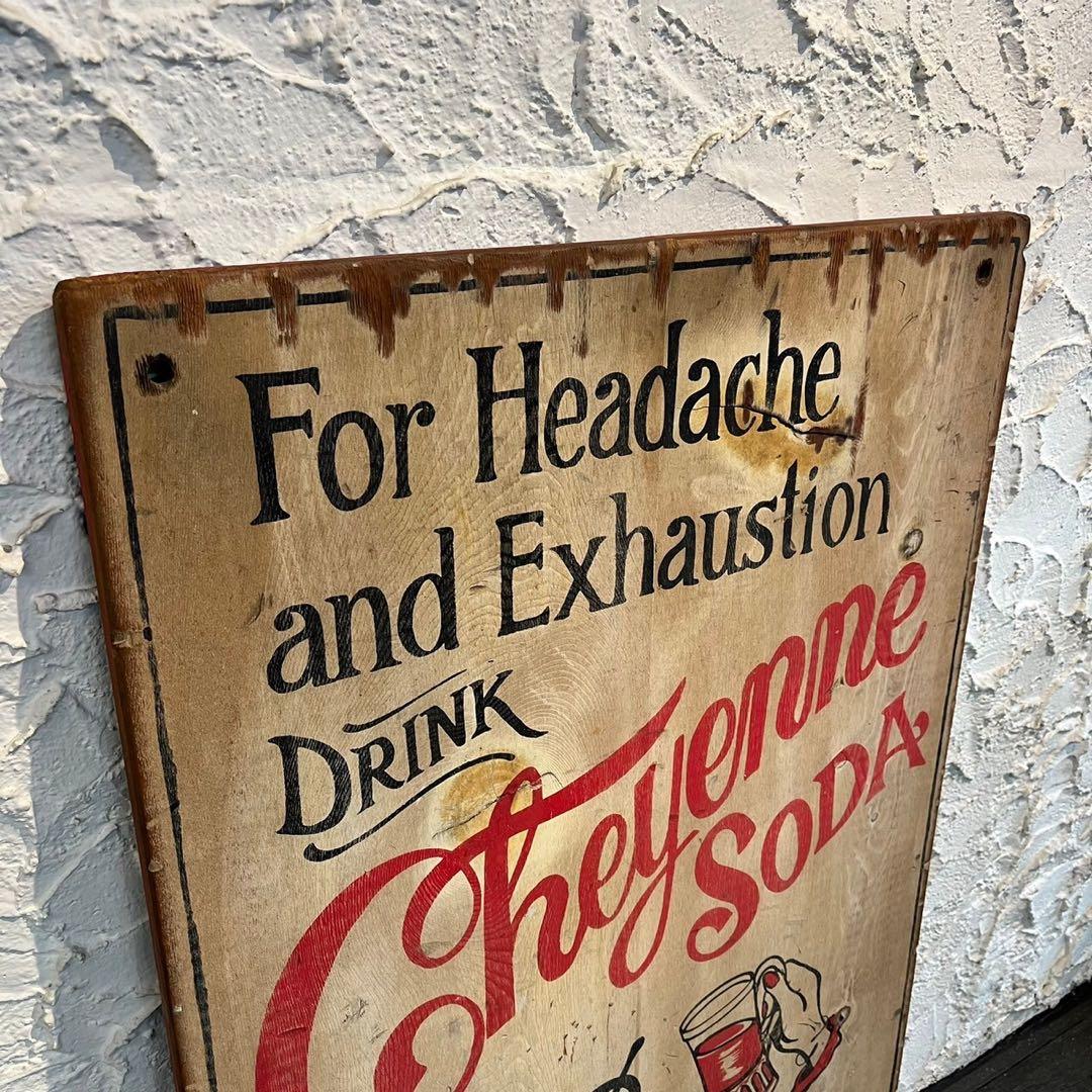 2002 Cheyenne Soda ウッドボード　Wood Board 看板