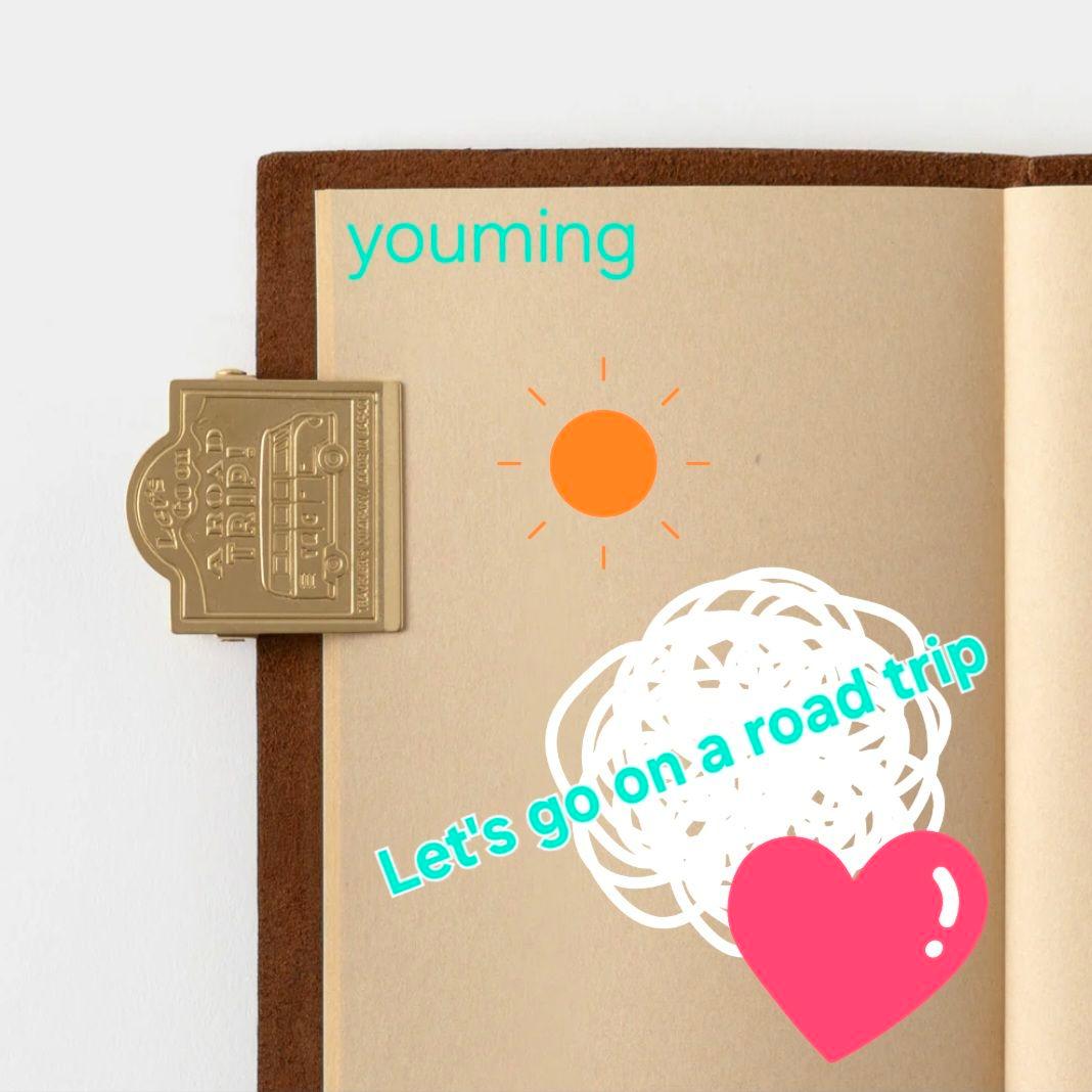 トラベラーズノート USA 限定 ブラスクリップ ロードトリップ リフィル