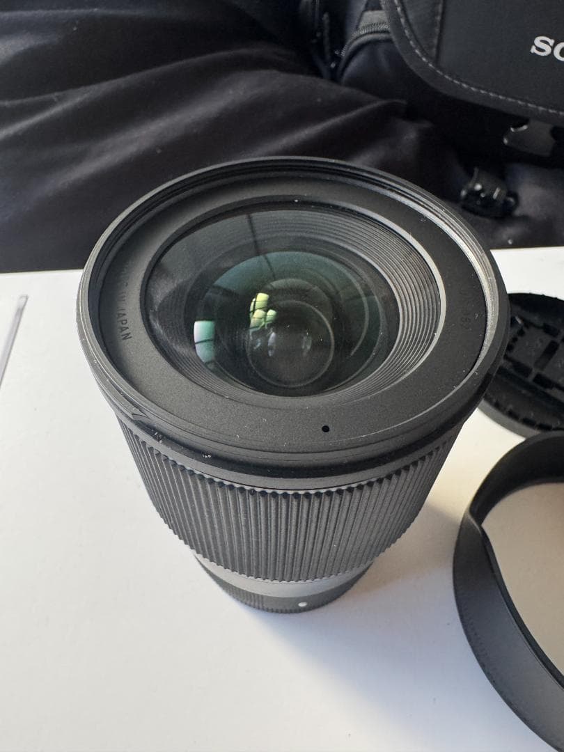 SIGMA 16mm F1.4 DC DN Eマウント 美品 フードキャップ付き
