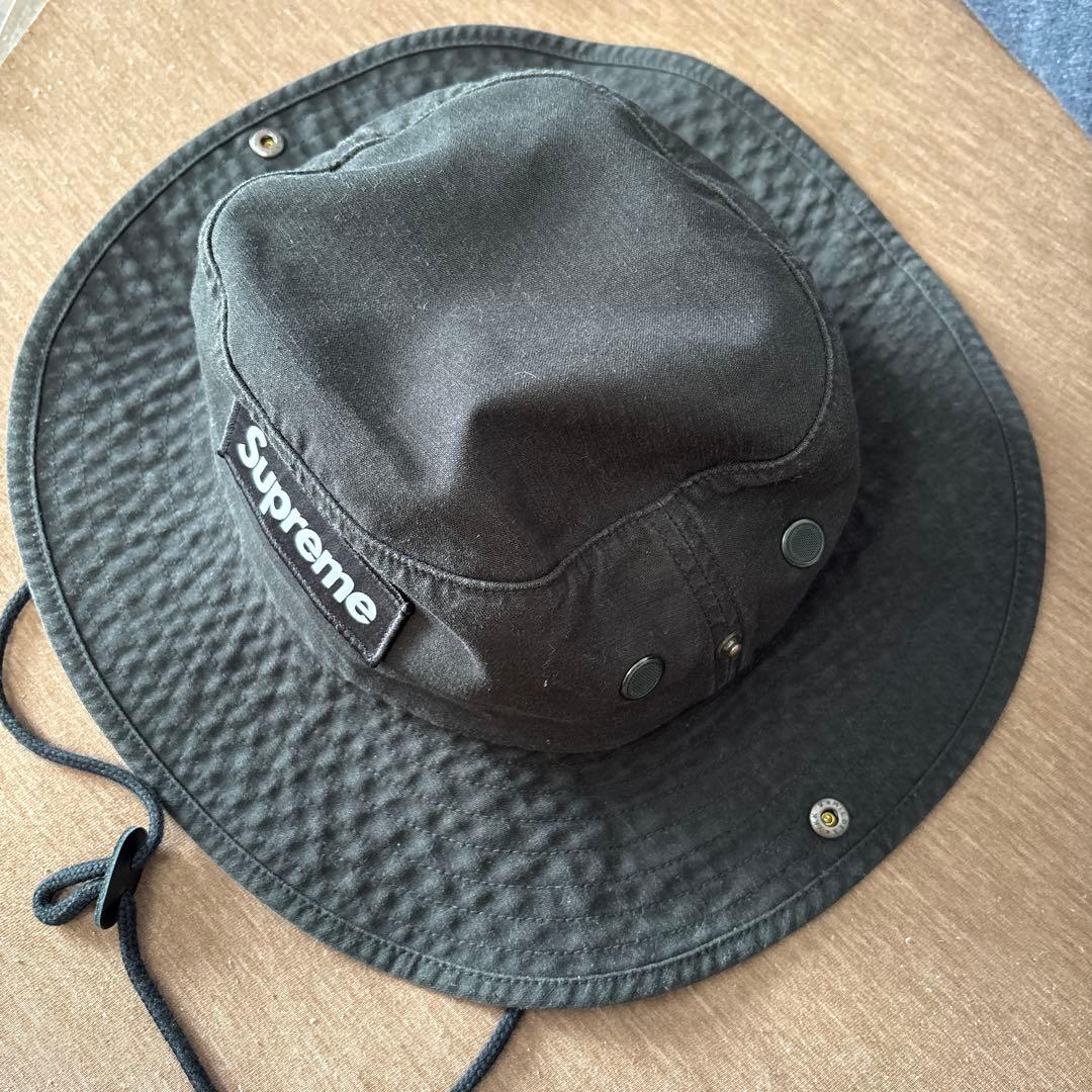 supreme ハット　ブラック