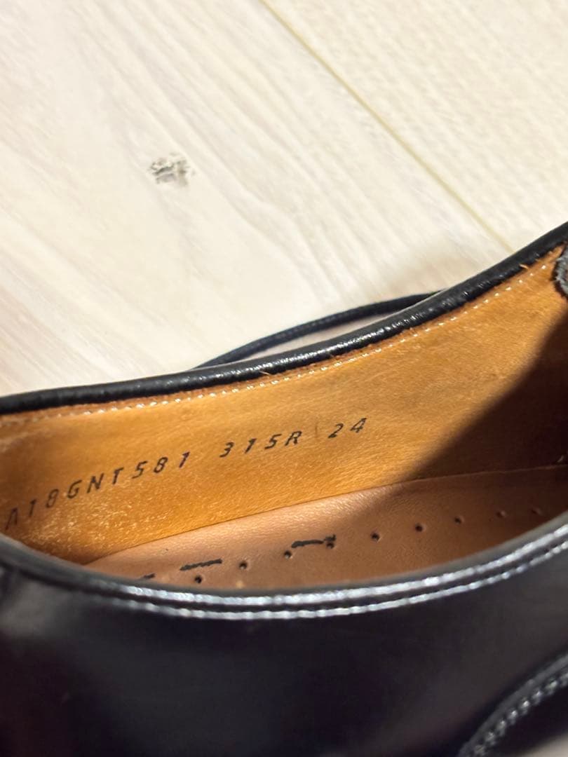 【美品】REGAL リーガル 315R ストレートチップ ブラック 24.0