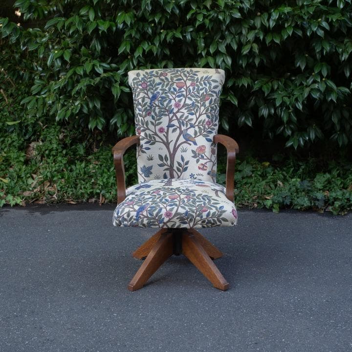 ヴィンテージ 回転チェア アームチェア アームソファ 1P ウィリアム・モリス