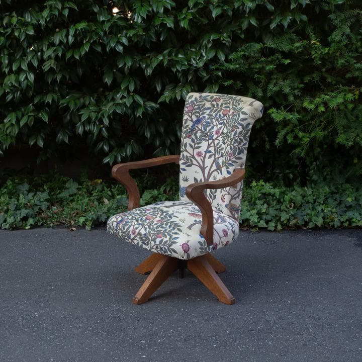 ヴィンテージ 回転チェア アームチェア アームソファ 1P ウィリアム・モリス