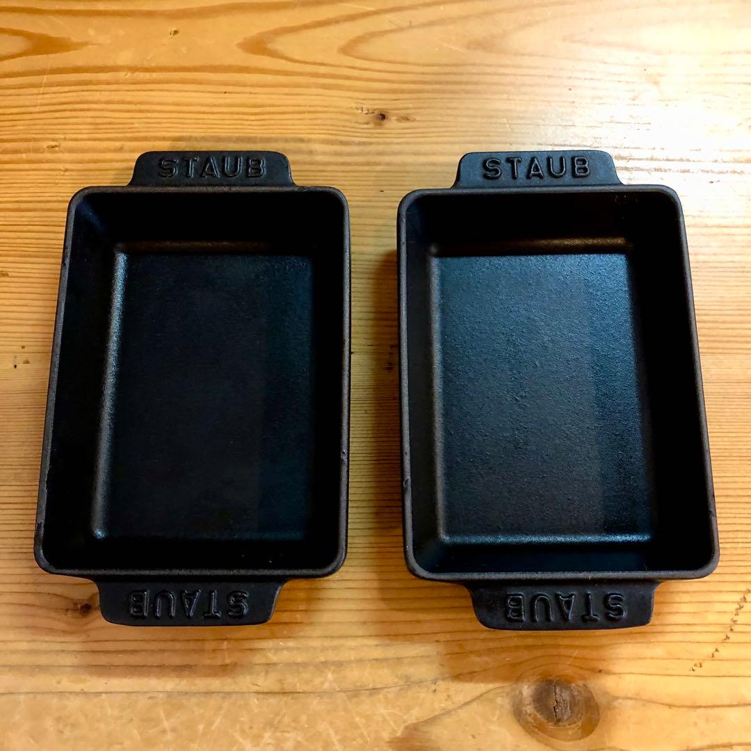 staub ストウブ ミニ レクタンギュラー 2枚