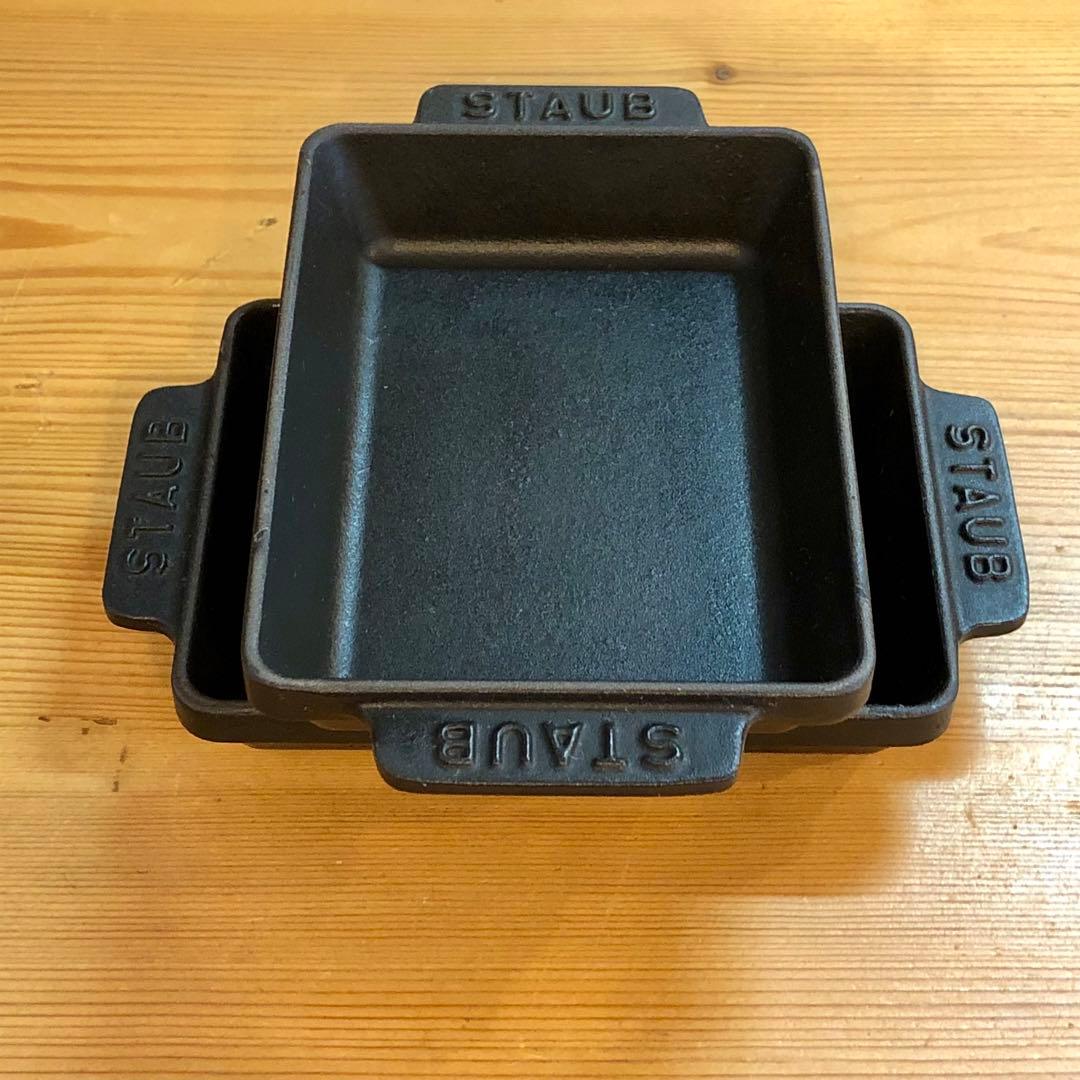 staub ストウブ ミニ レクタンギュラー 2枚