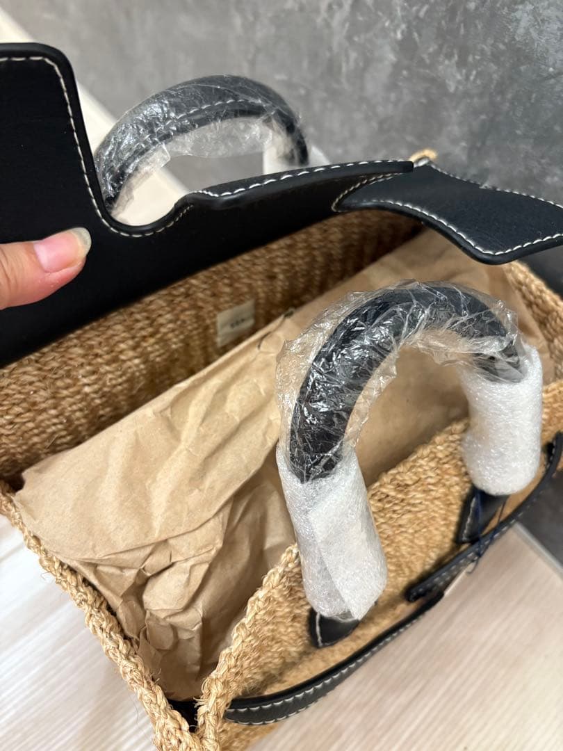 【新品未使用】SEA シー　かごバッグ　S スモール