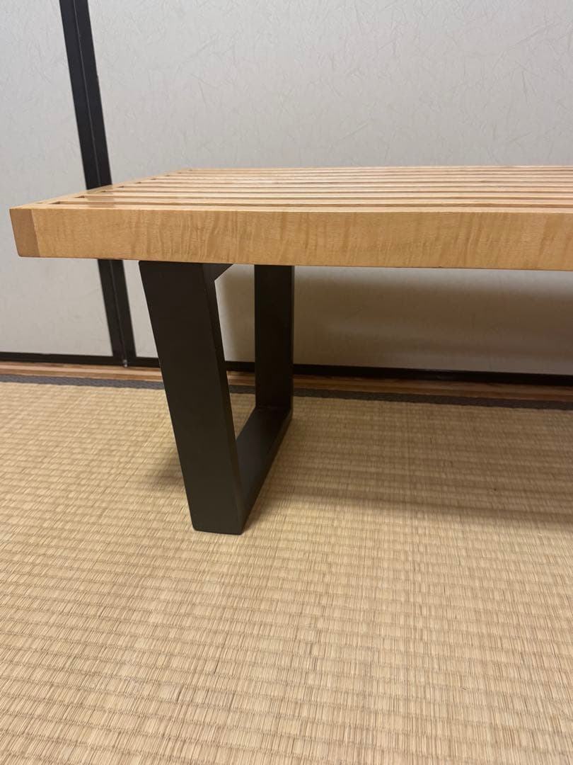 【欠品なし】ジョージネルソン プラットフォームベンチ リプロダクト ガラス天板付