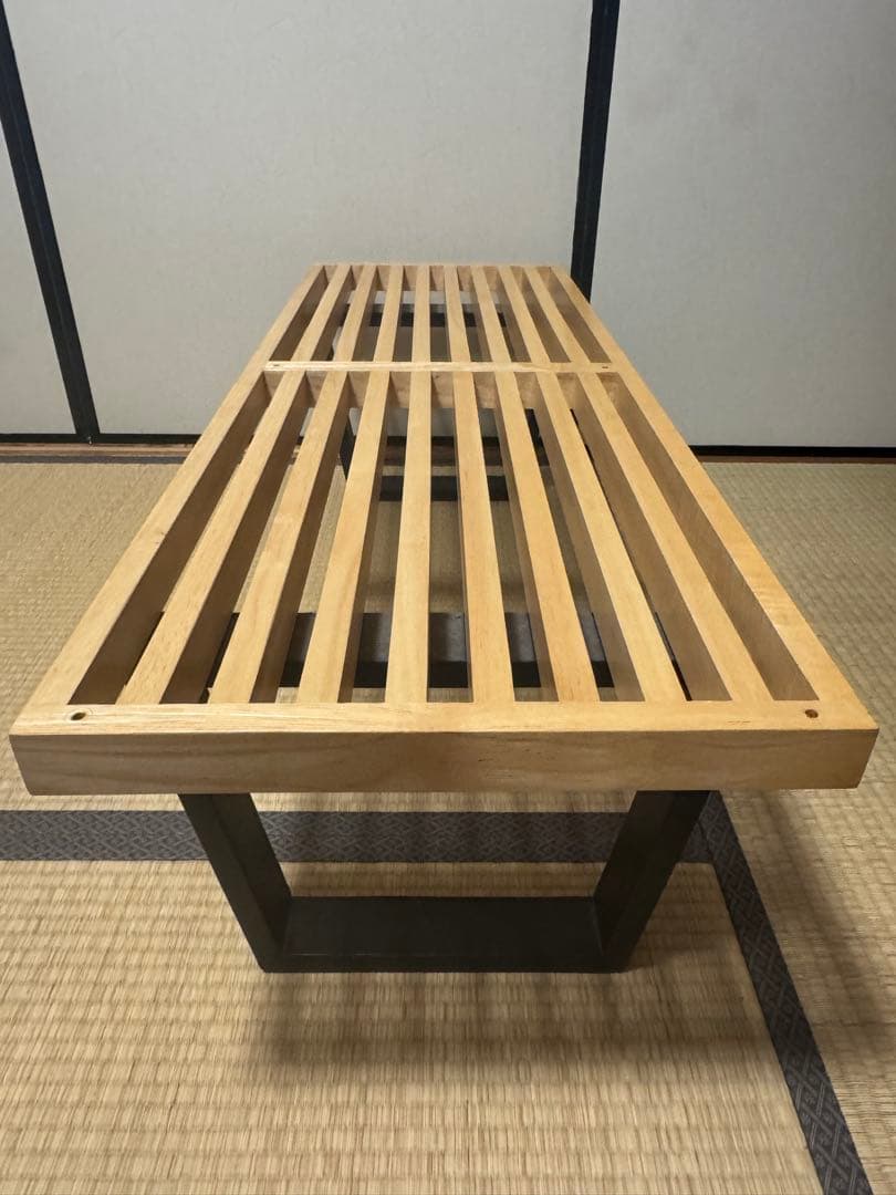 【欠品なし】ジョージネルソン プラットフォームベンチ リプロダクト ガラス天板付