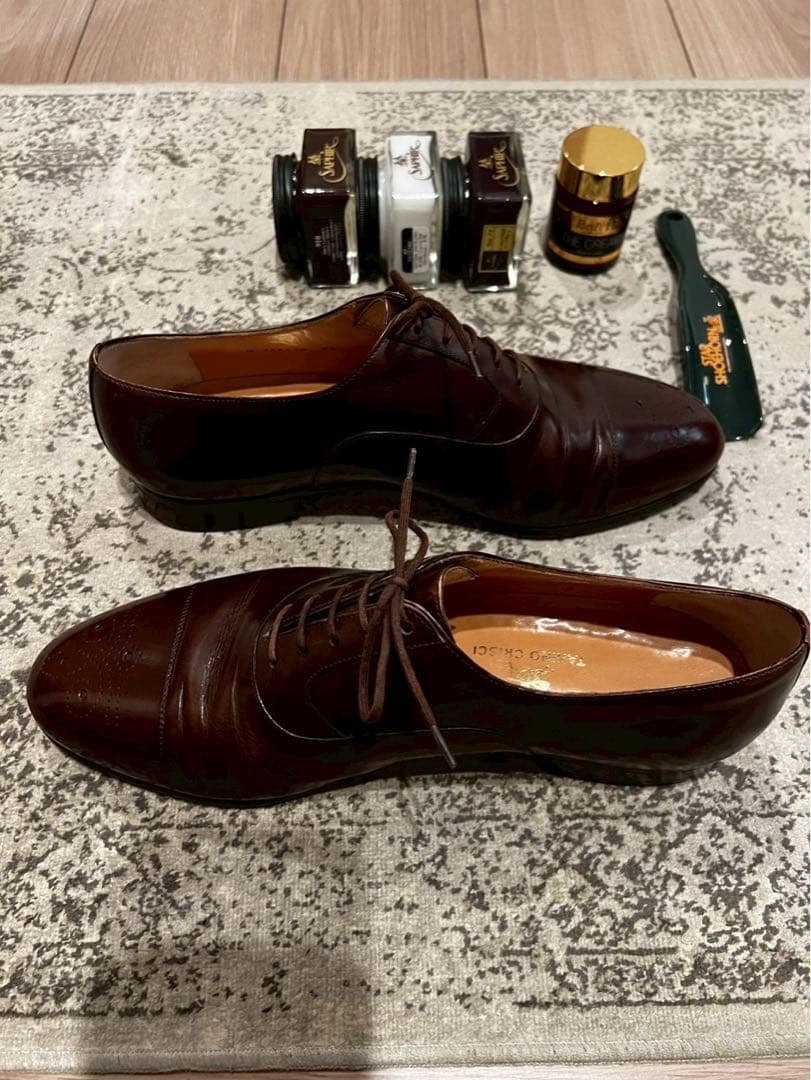ビンテージ‼️タニノクリスチ セミブローグ オックスフォード 7.5