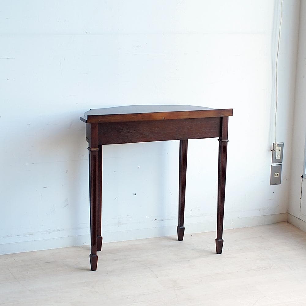 クラシカル マホガニー材 コンソールテーブル 細脚 アンティーク ZR24107