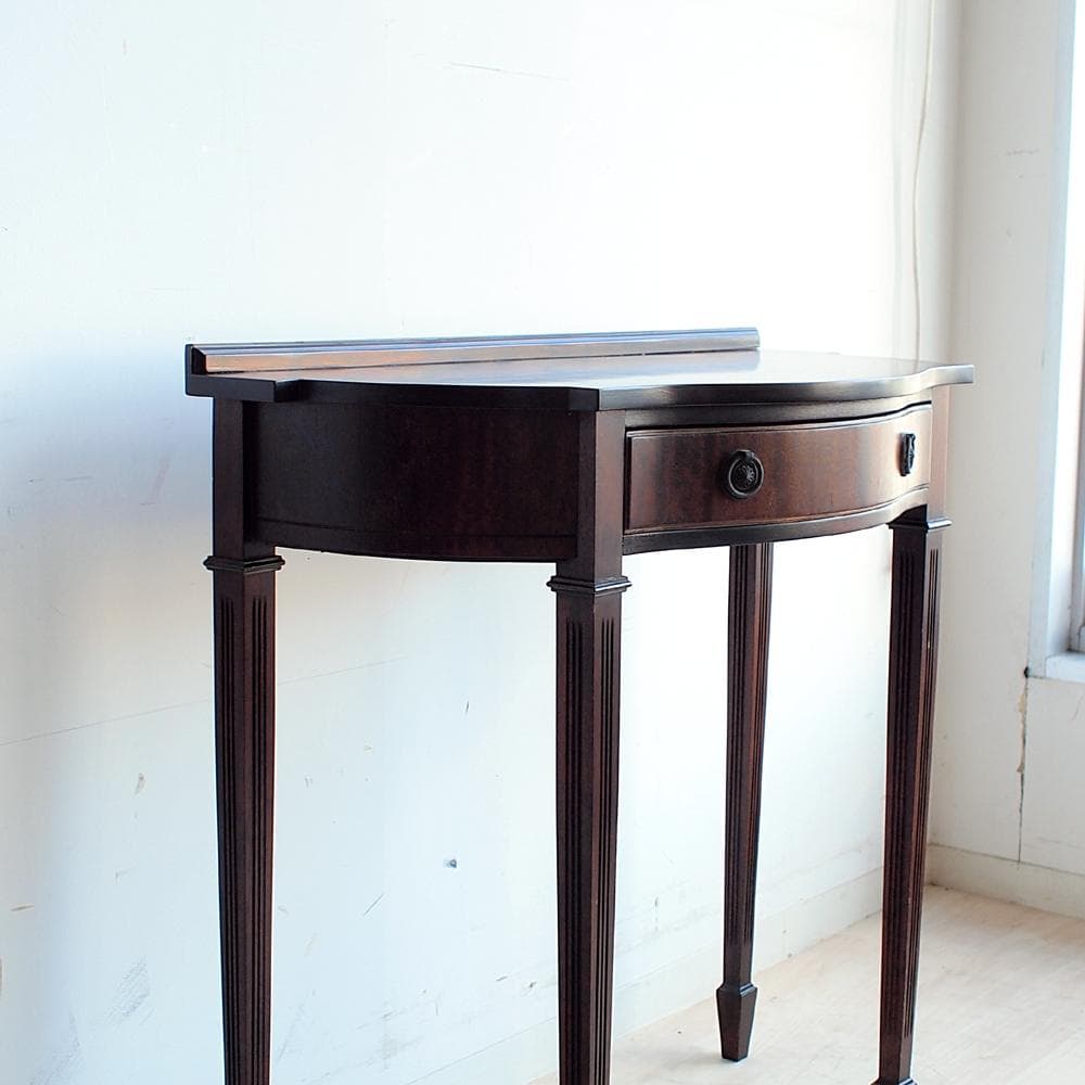 クラシカル マホガニー材 コンソールテーブル 細脚 アンティーク ZR24107