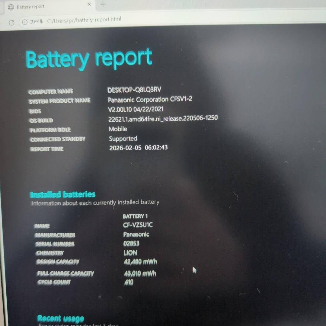 Let's note SV1 第11世代i5 16GB SSD256G オフィス