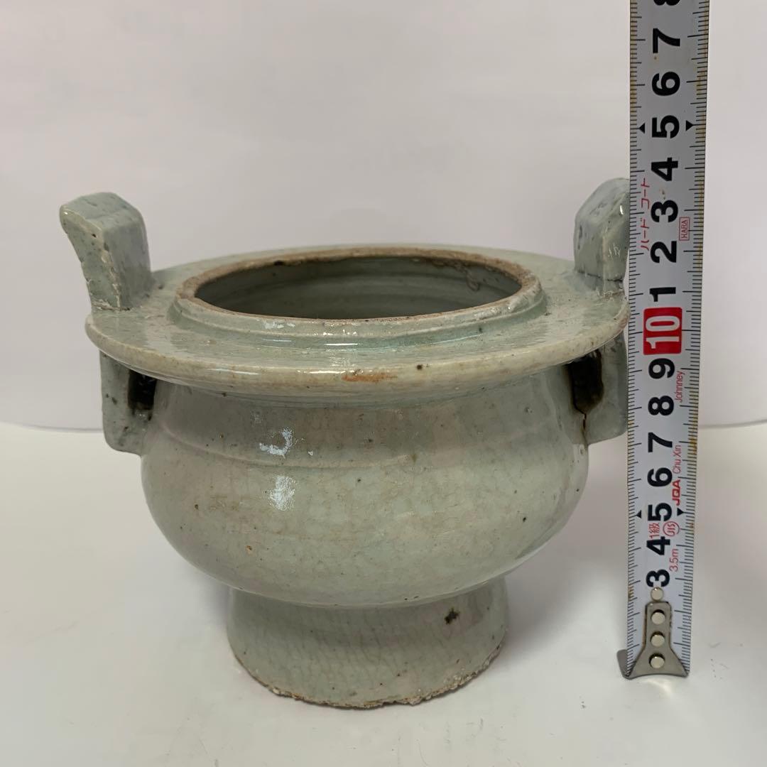 朝鮮美術　青磁　香炉　送料込み