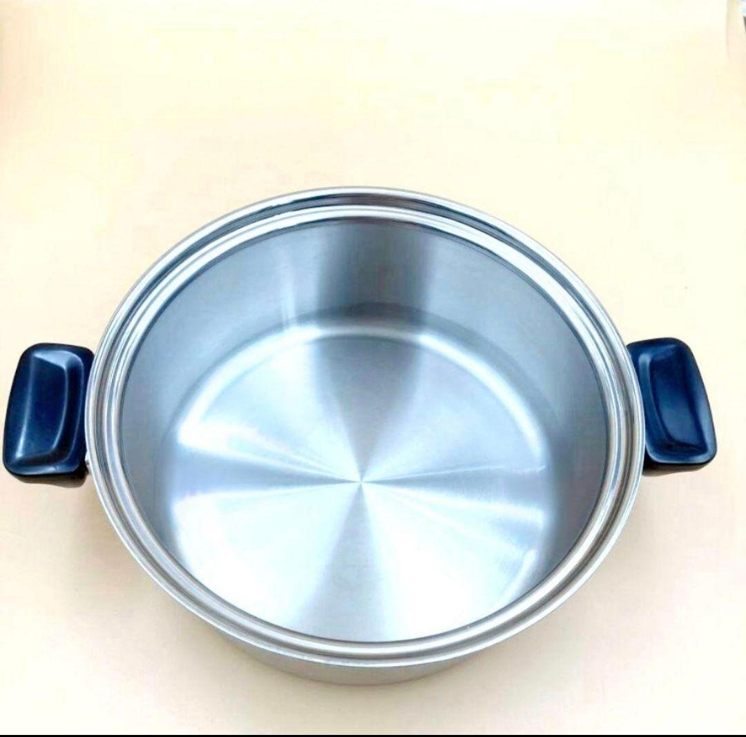 ビタクラフト ウルトラ 両手鍋5.5L NO.9506 蒸し器付き@