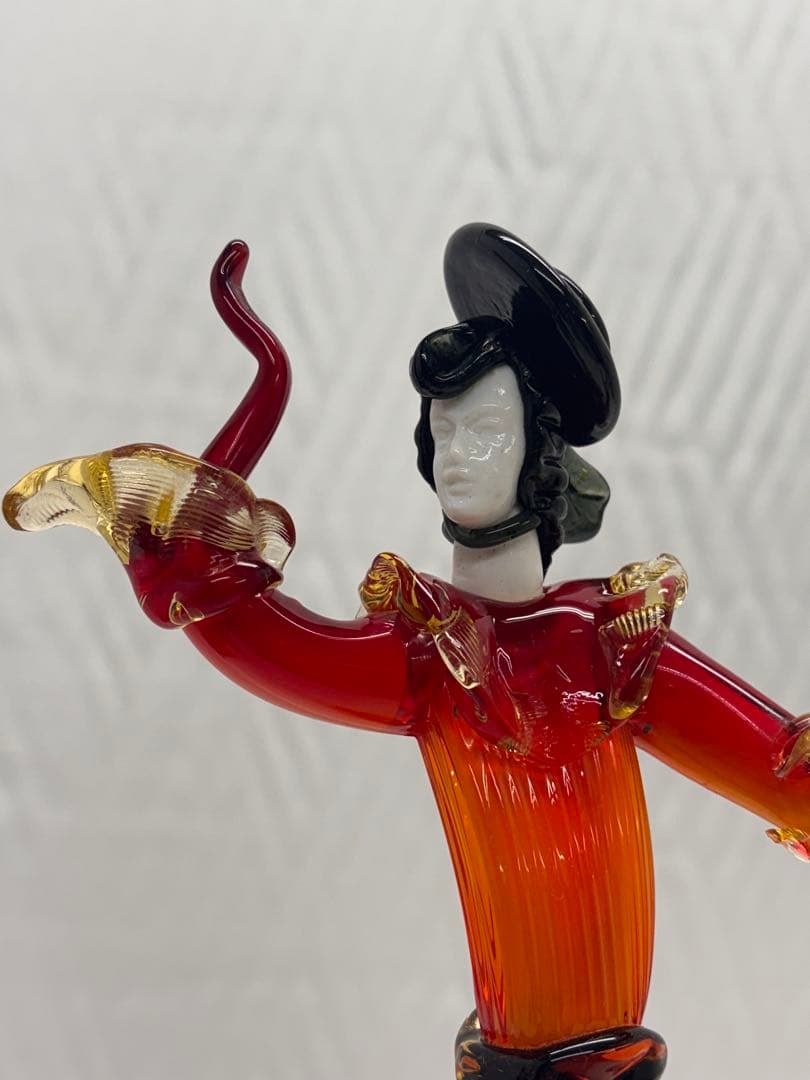 ベネチアンガラス　人形　フラメンコダンサー 置物　工芸品　硝子細工