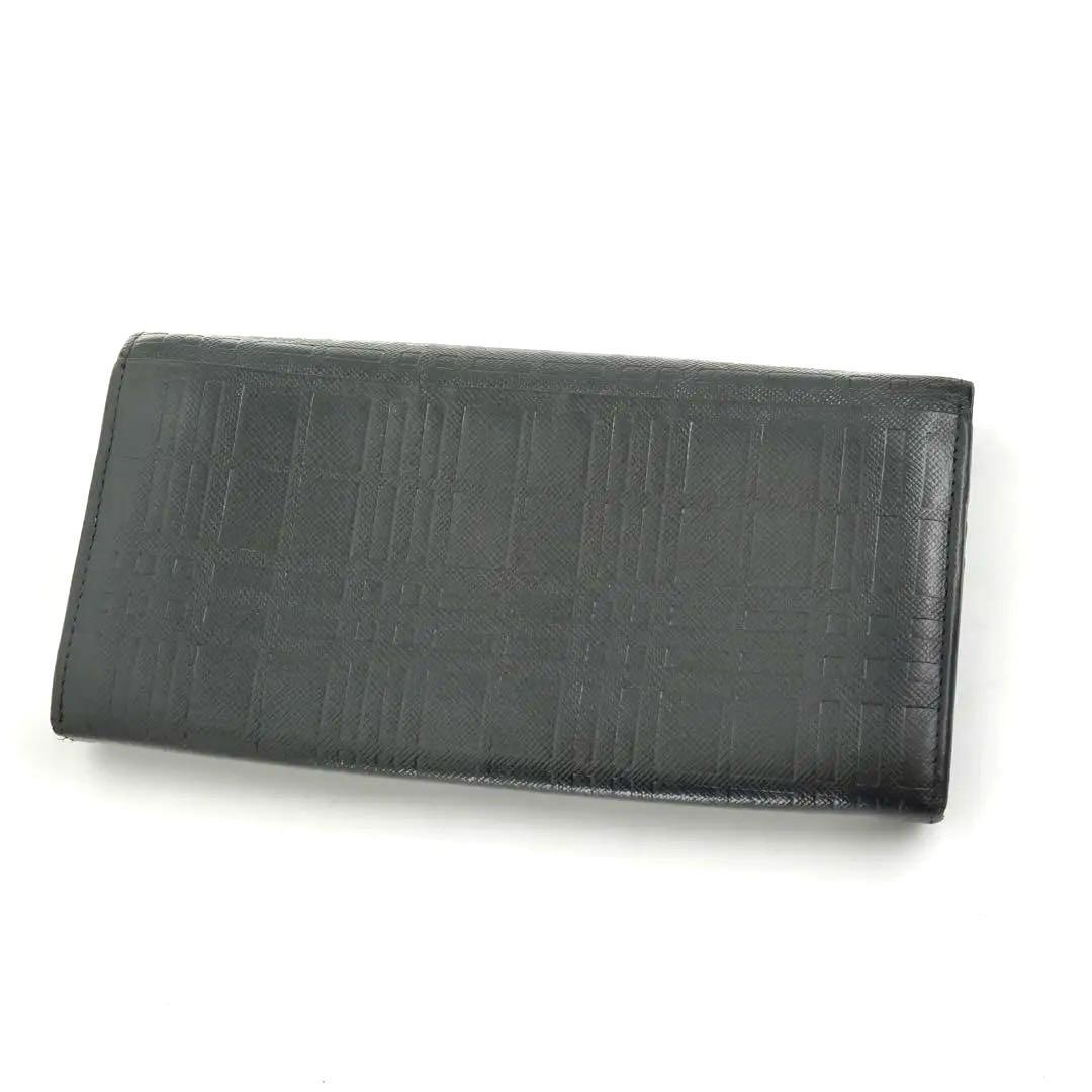 【未使用に近い】Burberry ノバチェック　エンボス　がま口　ファスナー