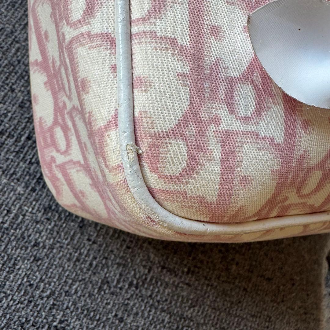 クリスチャンディオール　トロッター　ショルダーバッグ ピンク　フラワー