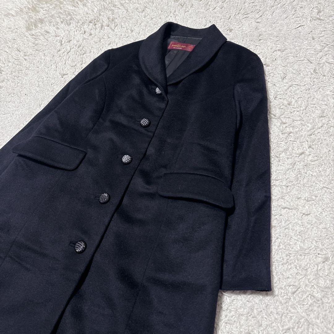 エルメネジルドゼニア　カシミヤ100%コート黒11号