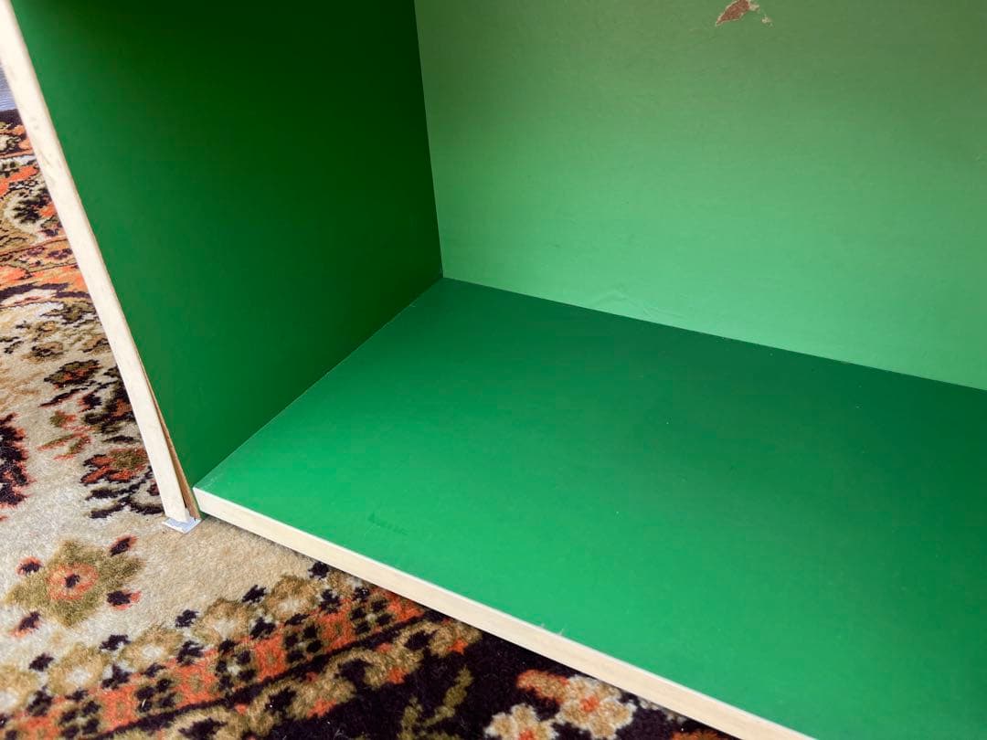 棚 レトロポップ ラック インテリア 昭和レトロ 当時物 インテリア 緑グリーン