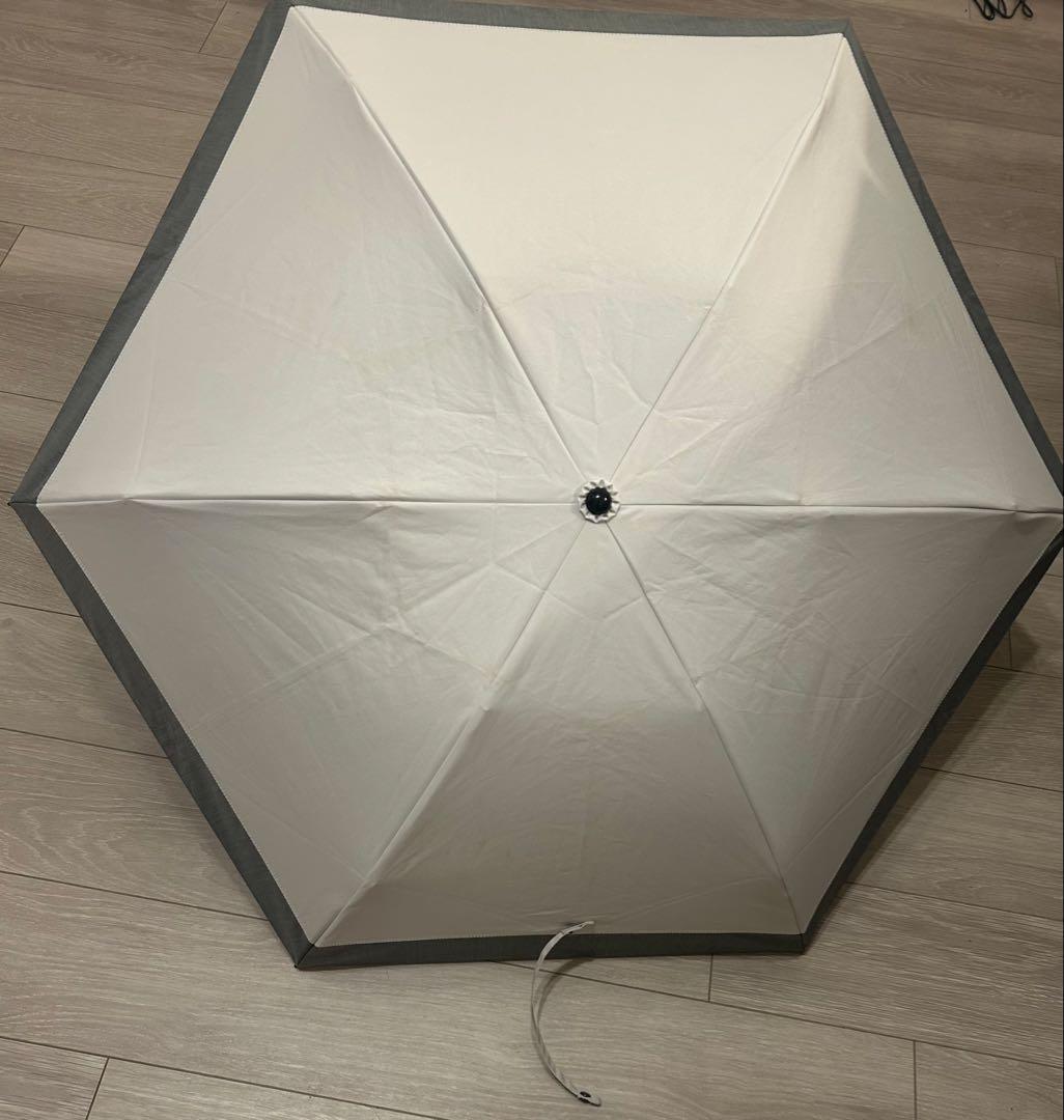 サンバリア100 折りたたみ日傘 3段折 三段折 コンビ ホワイト お値下げ❌
