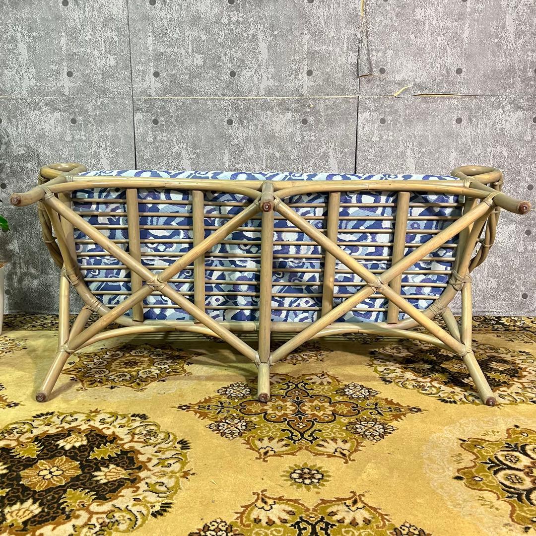 ꧁カサブランカ꧂ CASABLANCA 2人掛けソファ 2Pソファ ラタン 籐