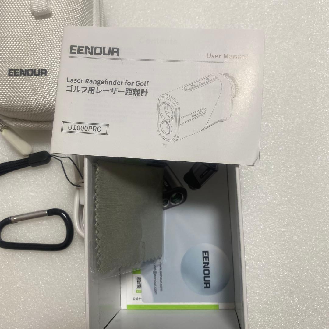 ヤ*ン様 送料無料　ゴルフ用レーザー距離計EENOUR U1000PRO ホワイ