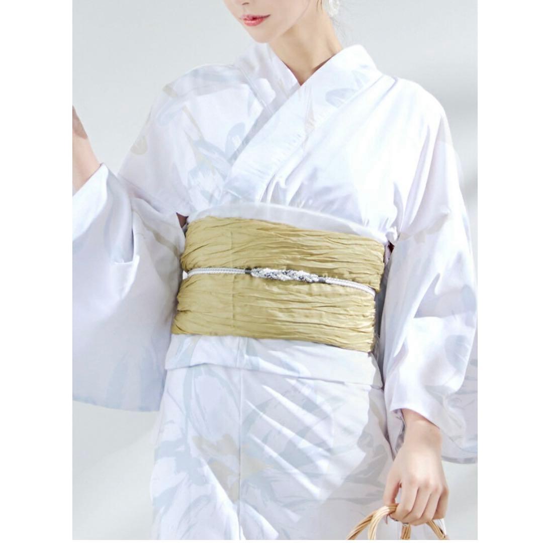 【タグ付き新品】Rちゃん ニュアンスフラワーベージュ浴衣 レディース