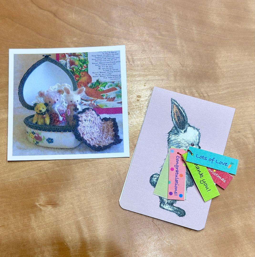 moriのえほん様　ラブリーなうさぎさん　ミニチュアぬいぐるみ