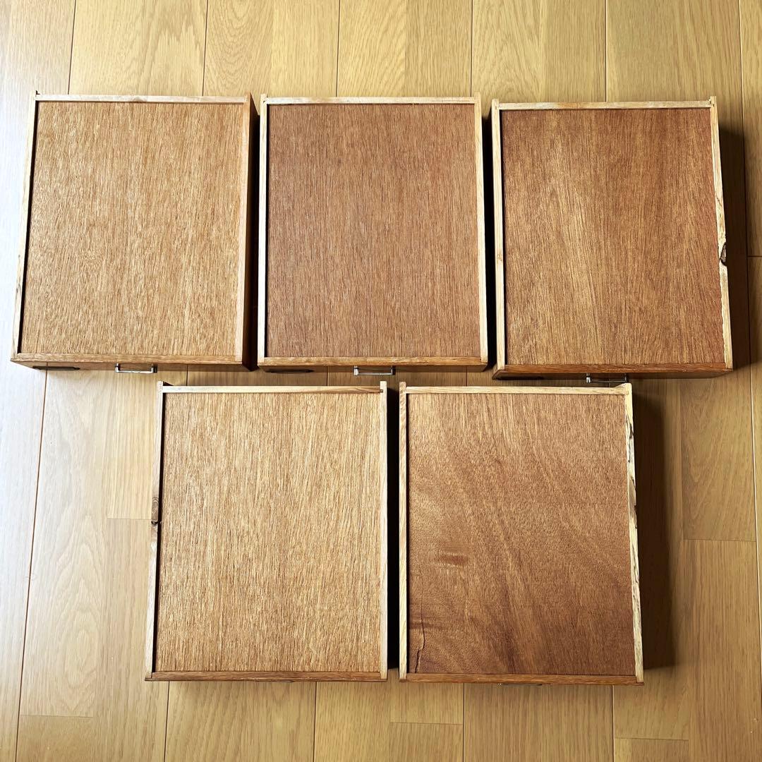 古道具　昭和レトロ　小引き出し　5杯　木製