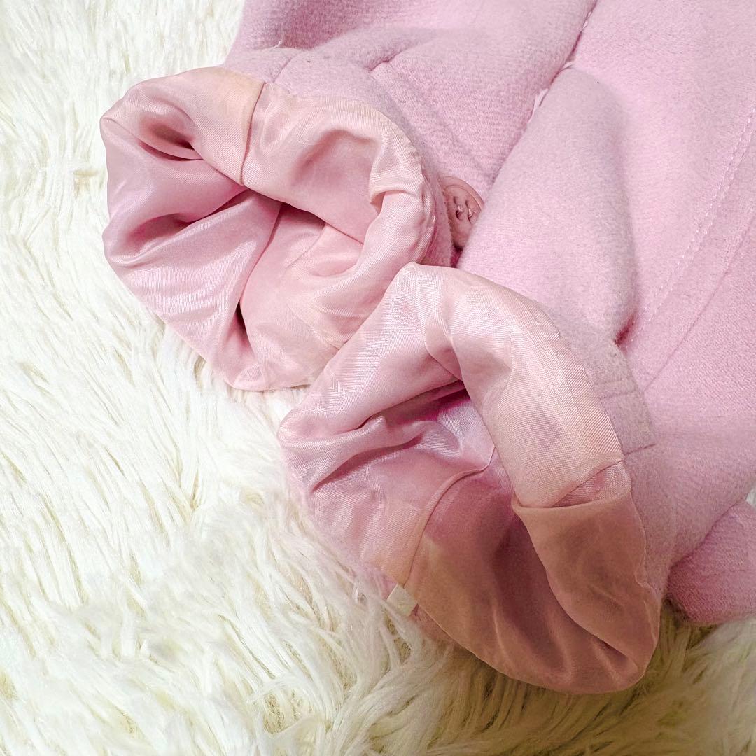 モア様リクエスト✨バーバリーブルーレーベル ピンク カシミヤ混 フード コート