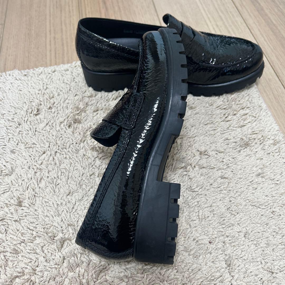 ECCO 靴　ローファー　厚底 美品
