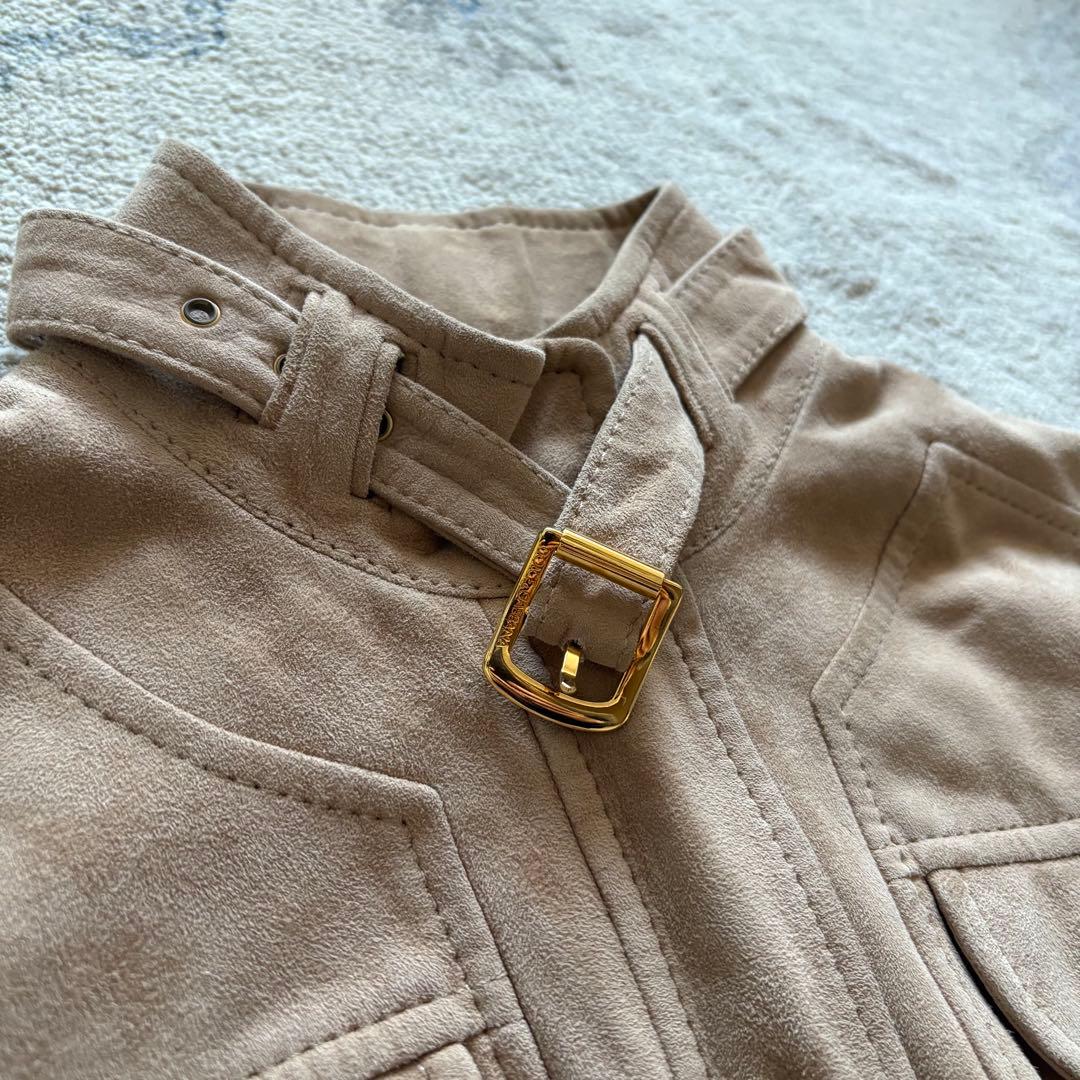 ドルチェアンドガッバーナ スウェード 裏地 レオパード レザー ライダース